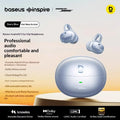 Baseus Inspire XC1 Open Ear Clip Bluetooth Headphones Knowles Hybrid Dual Driver Hi Res Audio LDAC Certified Dolby Audio
