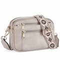 Retro fashion classic, women's multifunctional bag, zipper shoulder strap crossbody bag, small square bag, suitable for office w