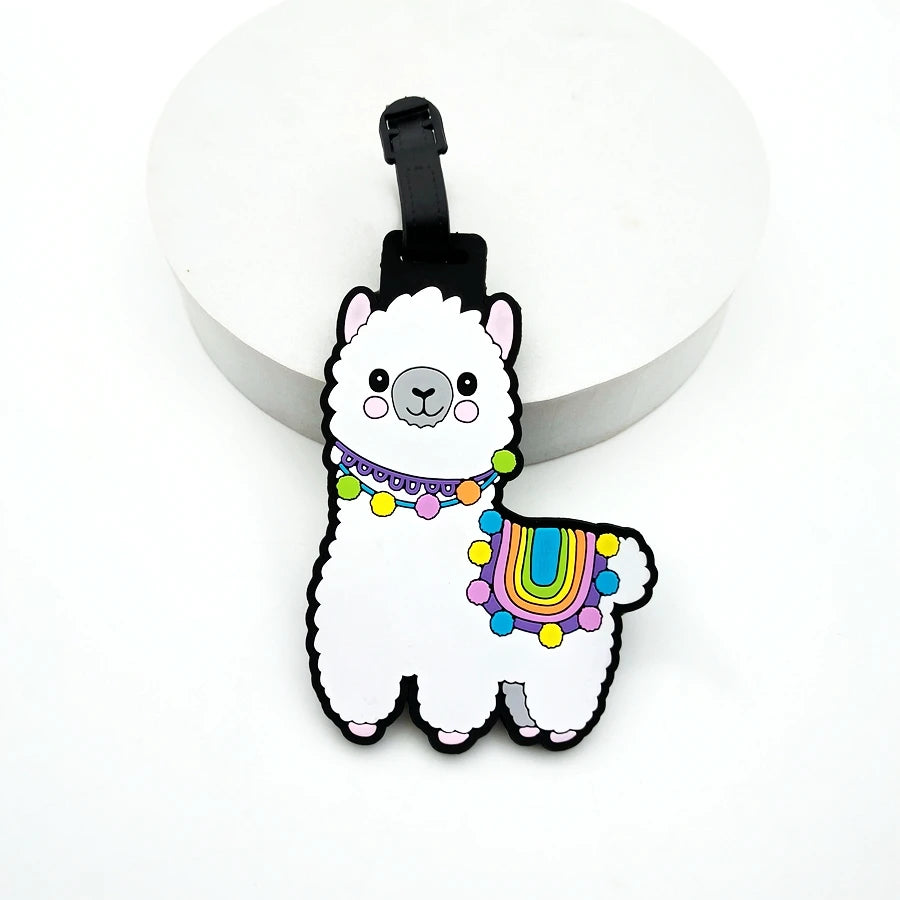1pc Cute Dinosaur Unicorn Luggage Tag Airport Luggage Backpack Anti Loss ID Tag Pendant Work Name Identification Tag Pendant
