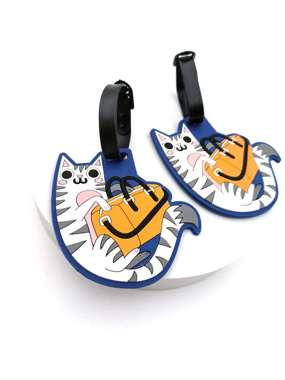1PCS Cute Small Animal Luggage Tag Airport Tag Check in Loss Prevention Hanging Tag Essential for Business Travel
