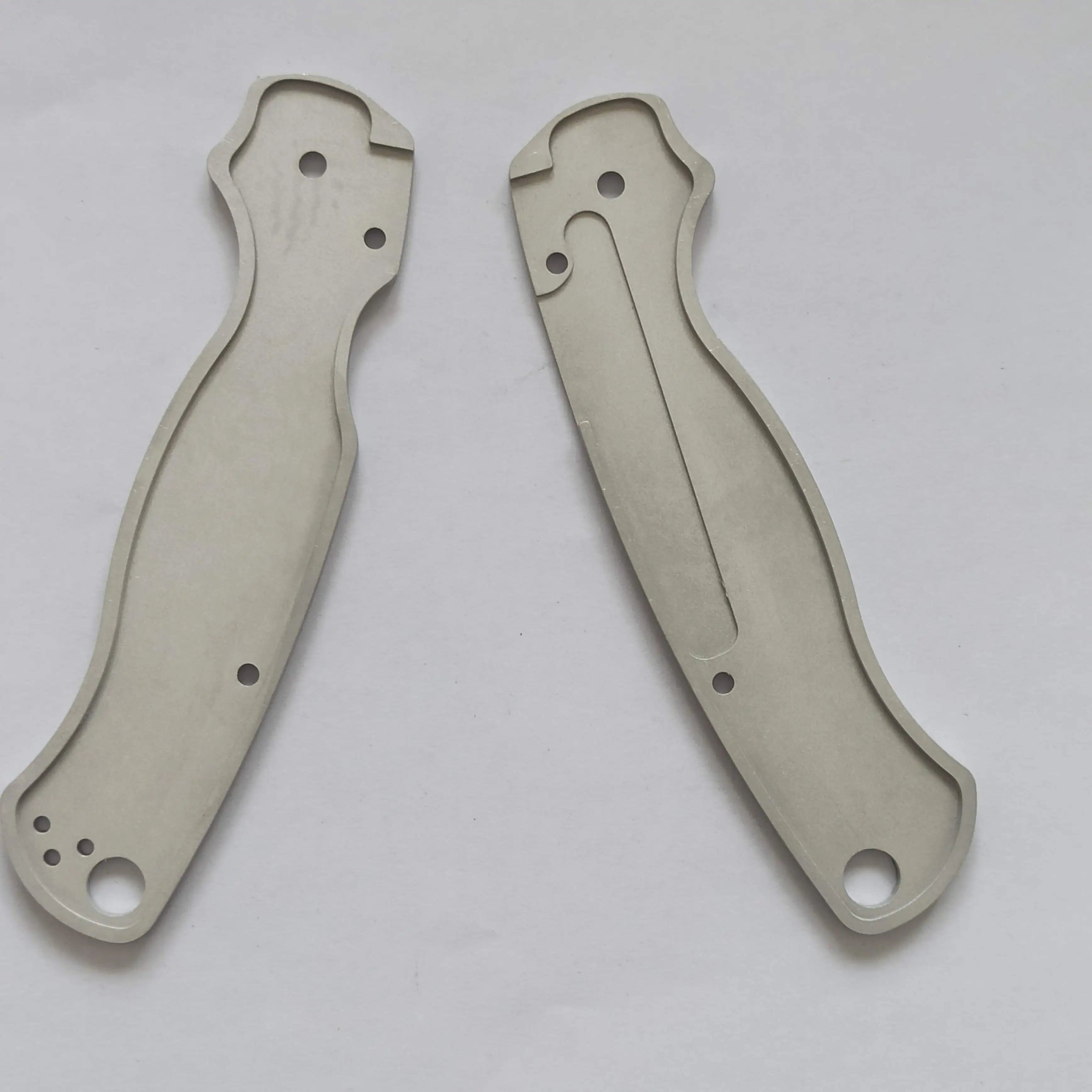 1 Pair Aluminum Alloy Knife Handle Scales for Spyderco C81 Para 2 Folding Knives