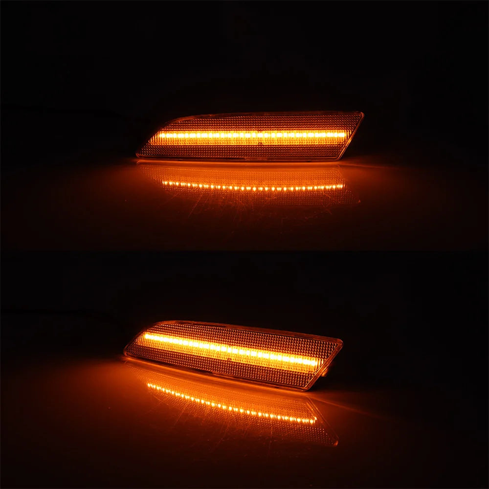 Amber / White / Red LED Car Fender Flare Light Front / Rear Bumper Side Marker Indicator Lights For Chrysler Crossfire 2004-2008