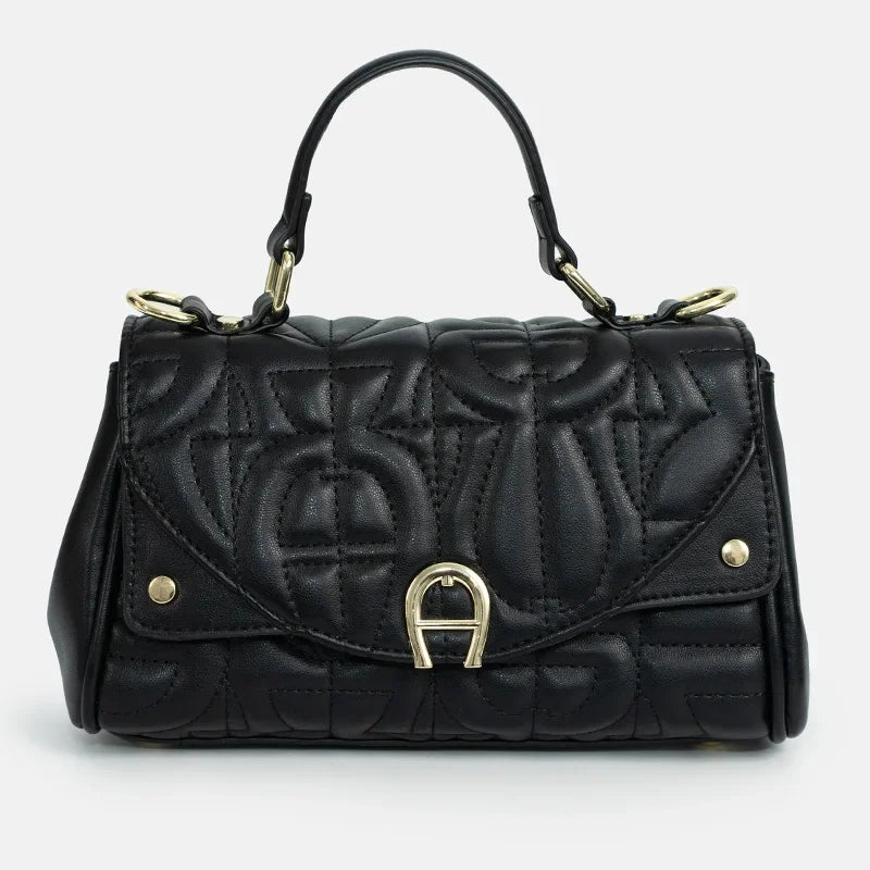 New Retro Women's Bag with Solid Color Letter Printing Exquisite Handbag, High-quality Multifunctional Niche Aesthetic Bag