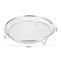 Durable Stackable Air Fryer Rack Non-Stick Stainless Steel Airfryer Tray Grill Basket Kitchen Gadgets