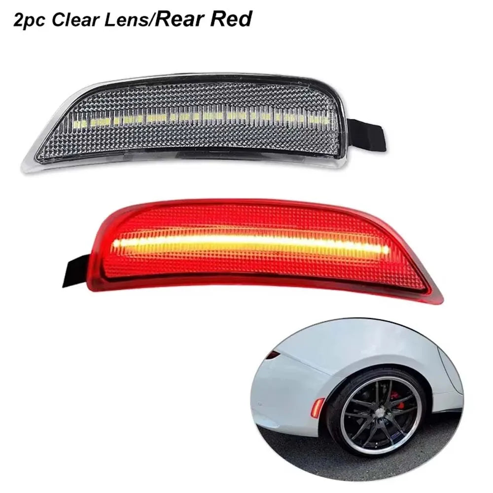 Amber/White/Red LED Front/Rear Side Marker Indicator Lights Turn Signal Light For Mazda MX-5 Miata 2016-2023 Fender Flare Lights