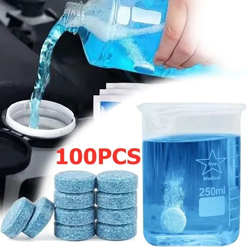 New Water Effervescent Glass Tablets for Cars Automotive Solid Cleaner Superconcentrate Anti-freeze and Degreasing Film
