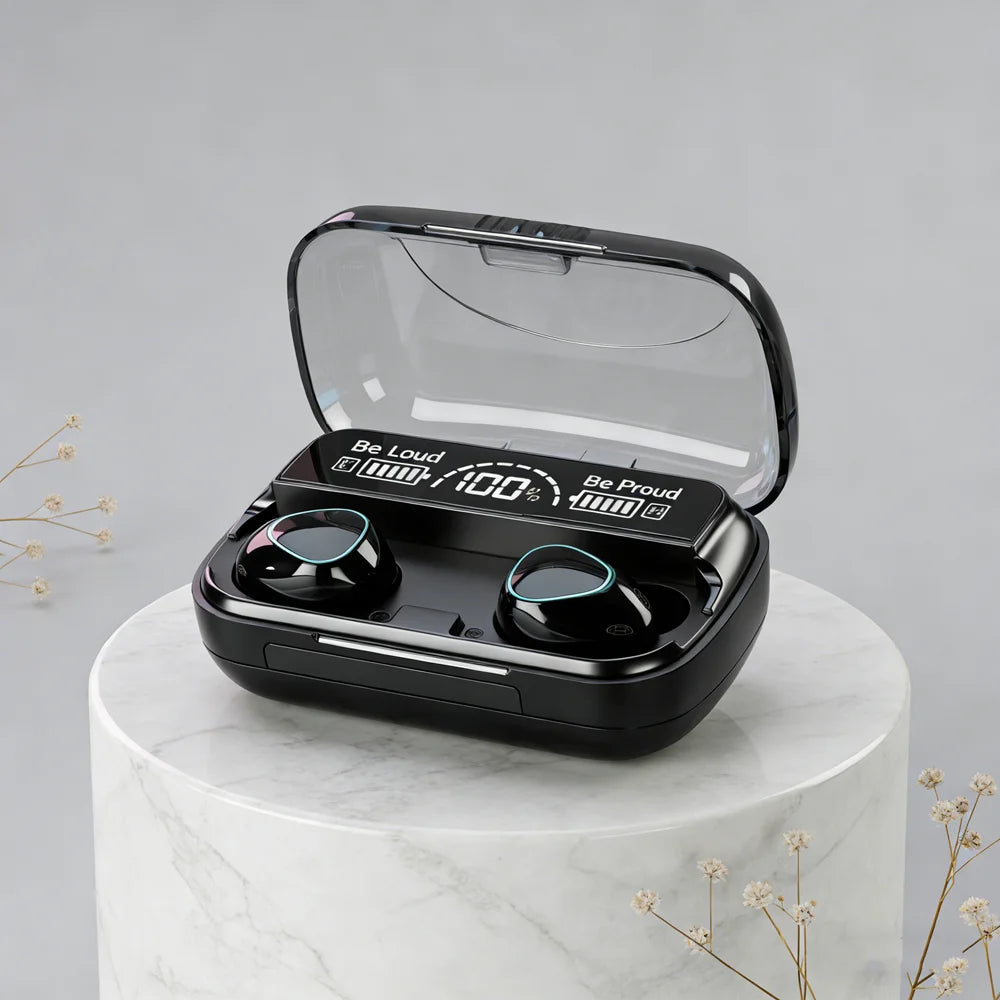 New Bluetooth headset M10 hands-free LED Dispay headset Bluetooth HiFi stereo music wireless earplug waterproof game headset
