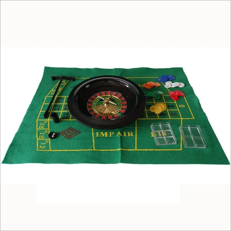 Wheel Plastic Turntable Games Set Russian 10-Inch Party Funny Casino Roulette Tool Poker Chips Entertainment Board Games