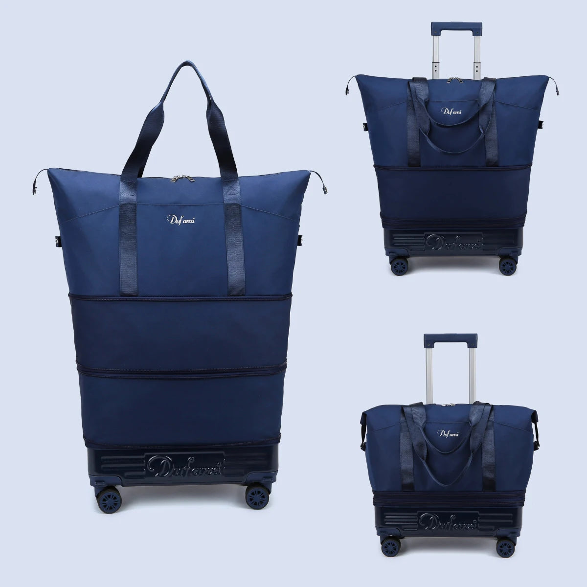 Luggage Bag with Wheels, Travel Bag with Universal Wheels, Foldable Suitcase, Lightweight Trolley Bag, Large Capacity Hand-Pulled Backpack for Going Abroad and Returning Home