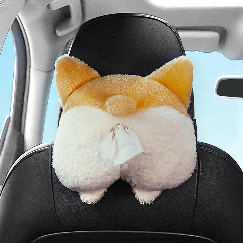 Creative car tissue box, garbage bin, two in one multifunctional car armrest box, drawer box, car decoration supplies