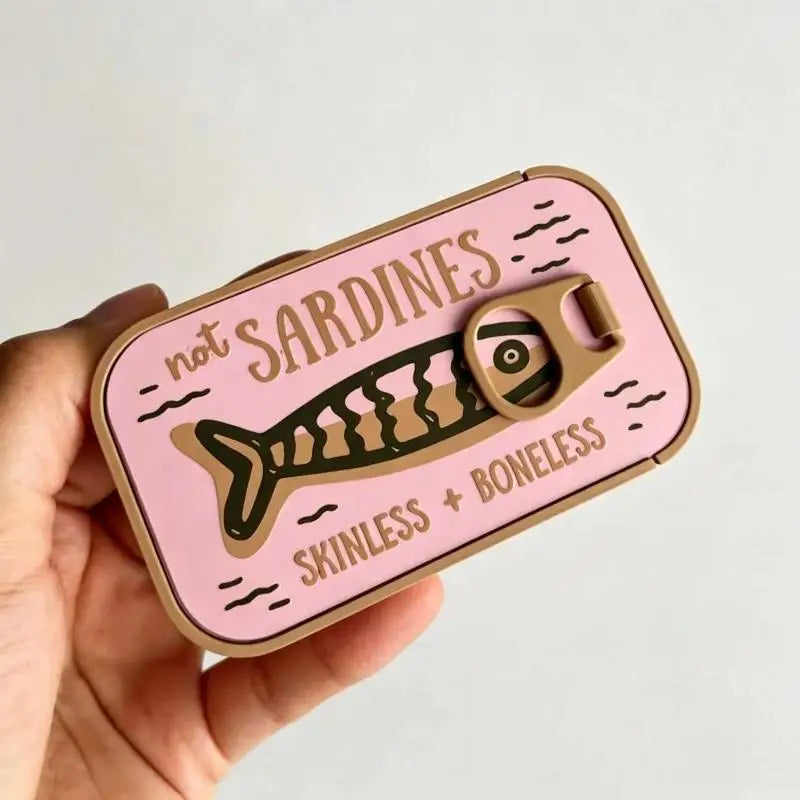 3d Printed Sardine Can Jewelry Box Easy Open Lid Necklace Earring Storage Case Practical Household Organizer Portable Container