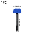 Car Window and Windshield Cleaning Brush Set Portable Glass Clean Tool with Extended Handle and Cleaning Squeegee