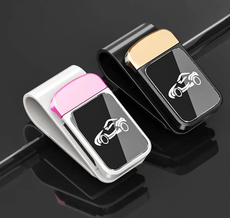 Car-Mounted Eyeglass Holder Multi-Functional Sunshade Board Storage Clip Sunglasses Frame Interior Decoration Accessories