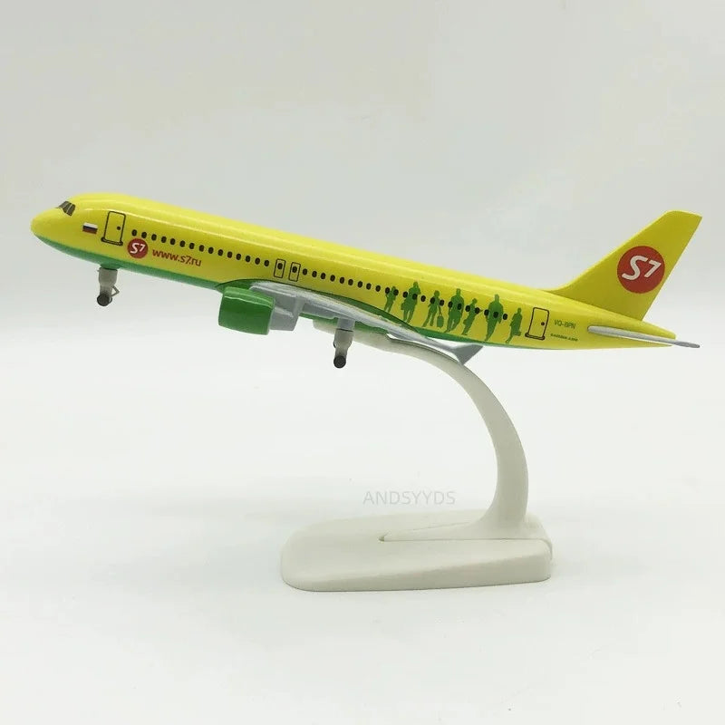 20cm Airplane Model A320 Series Metal Scale Aircraft Diecast Aviation Collectible Miniature Children Toys Souvenir With Stand
