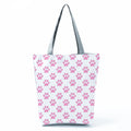 Fashion Dogs Paws Handbags Printed Love Dogs Shopping Bag Casual Women Shoulder Bag Summer Kawaii Female Tote Travel Beach Bag