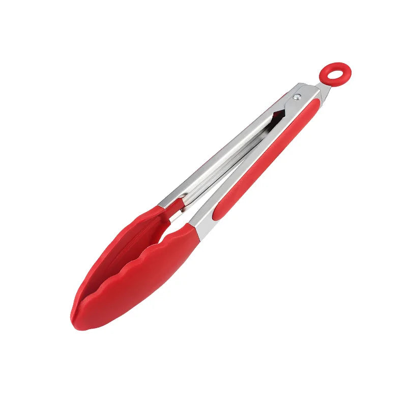 1/7pc Silicone Kitchen Utensil Set Non-Stick Spatula, Soup Ladle, Slotted Turner & 4 Tools | 450 ° F Heat-Resistant, Dishwashe S