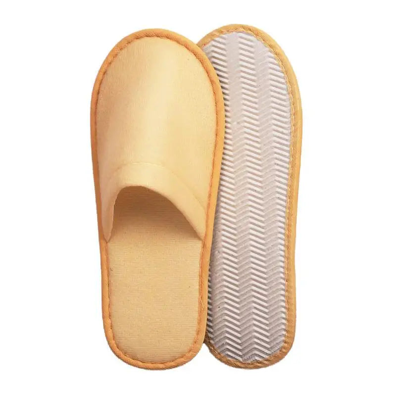 Women Men Disposable Slippers Non-slip Hotel Slippers Home Indoor Guest Slippers Loafer Flip Flop Wedding Shoes Travel Slippers