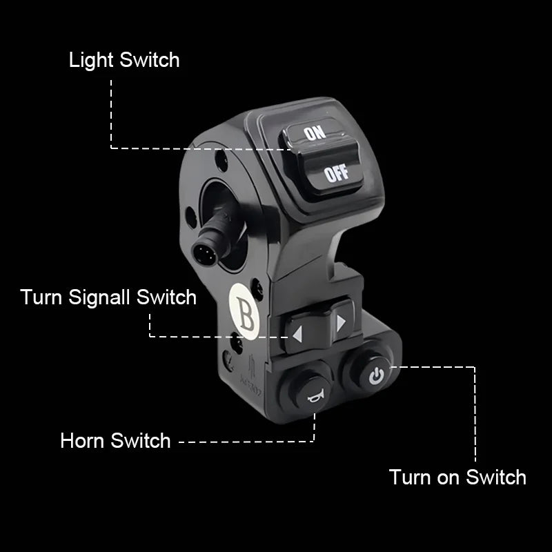 Original Headlight Switch For Kukirin G2 Pro G2 Max Electric Scooter Kugoo Turn Signal Switch Skateboard Horn Button Parts