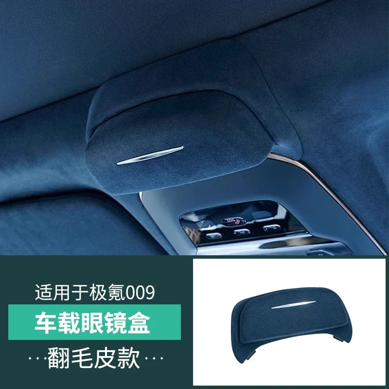 For ZEEKR 001/009 Car Glasses Case Sunglasses Protection Scratch-proof Storage Clip Car Roof Interior Modification Accessories