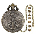 Flying Dragon Pocket Watch Case Pendant Chain 7-Piece Set Micro DND Metal Polyhedral Dice