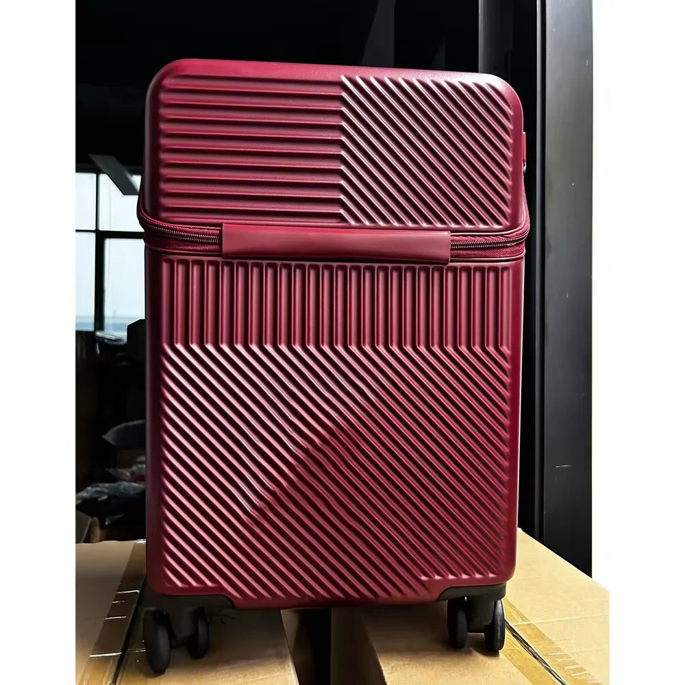 Bunnyfly Stylish Business Suitcase Luggage 20-inch Compact Lightweight Carry-on with Cup Holder for Travel