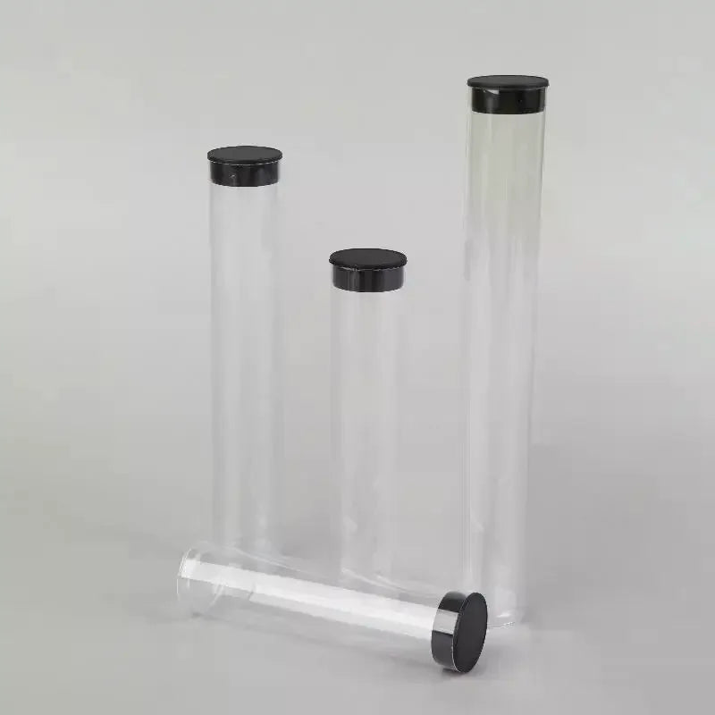 Hot Sale For Travel/Camping/School/Home Clear Travel Toothbrush Case Storage Tubes With Lids Portable Toothbrush Holder 5pcs