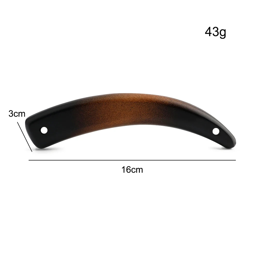 2/8/20PCS Ox horn Shape 16cm Detachable Wooden Bag Handles For Handbag Shoulder Purse Frame Arched Handle Decoration Accessories