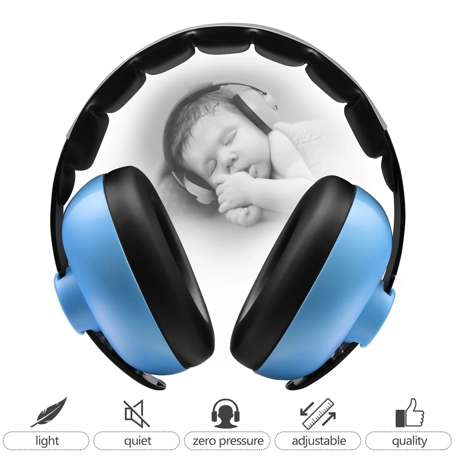 Child Earmuff Anti Noise Baby Headphones Children Sleep Ear Stretcher Baby Ears Protection Children Earmuffs Sleeping Earplugs