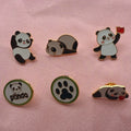 6pcs Cartoon China Panda Badge Autumn/Winter Clothing Accessories Brooch Men's and Women's Backpack Decoration Gift