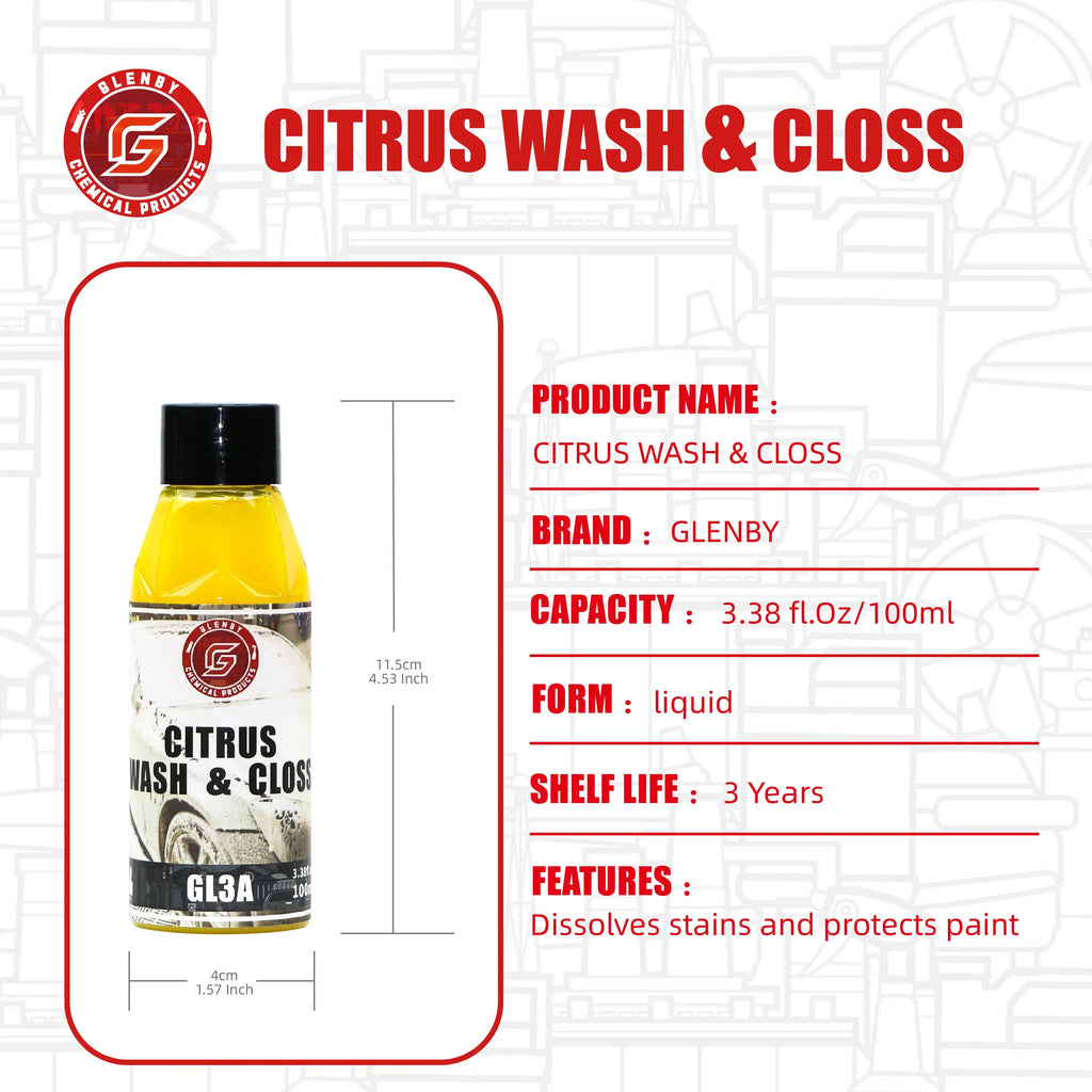 GL3A Glenby High Concentrate Car Wash Shampoo Magic Snow Foam Car Wash Shampoo 100ml For Car care