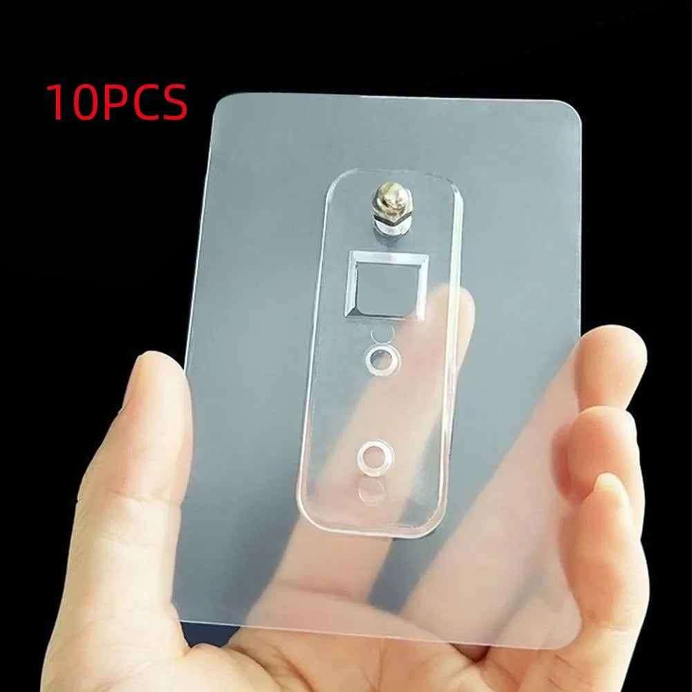 10PCS Non Punched Self-adhesive Screw Sticker Adhesive Strong Non Nail Wall Frame Fixing Screw Hook Storage Rack Fixing
