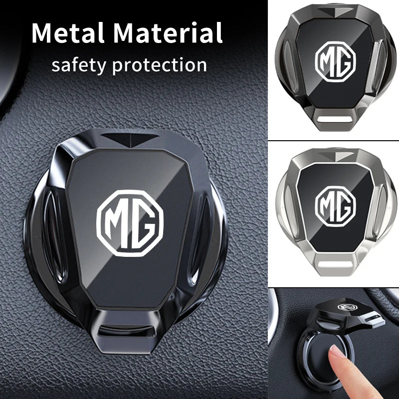 Car One-Touch Start Button Cover Metal Start Case Accessories For Morris Garages MG 6 3 5 7 TF ZR ZS HS GS GT Hector RX5 RX8 350