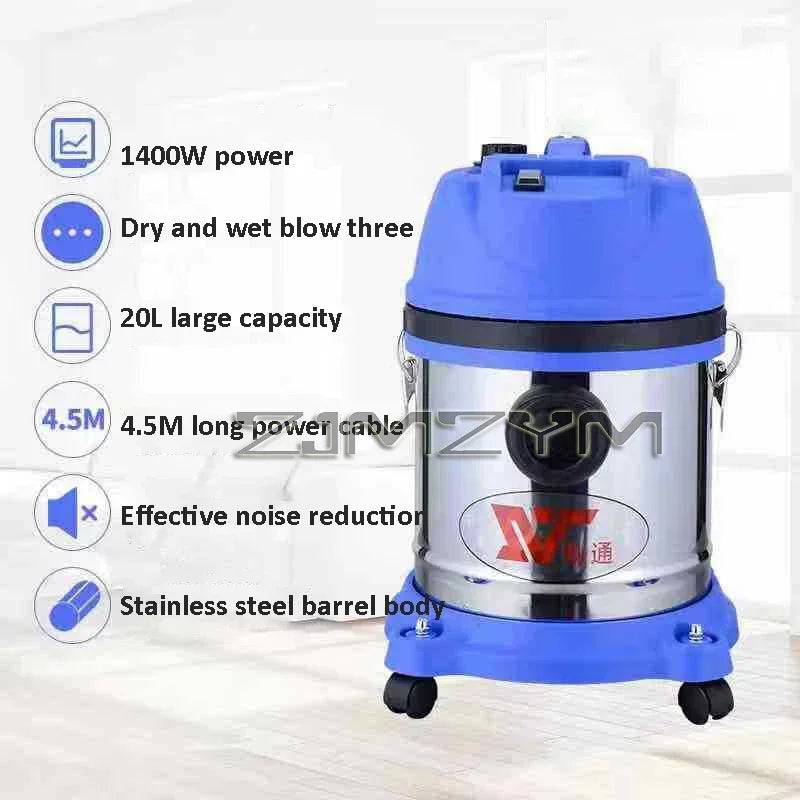 20L Commercial Automatic Portable Upright Industrial Wet and Dry Car Wash Vacuum Cleaner for Home