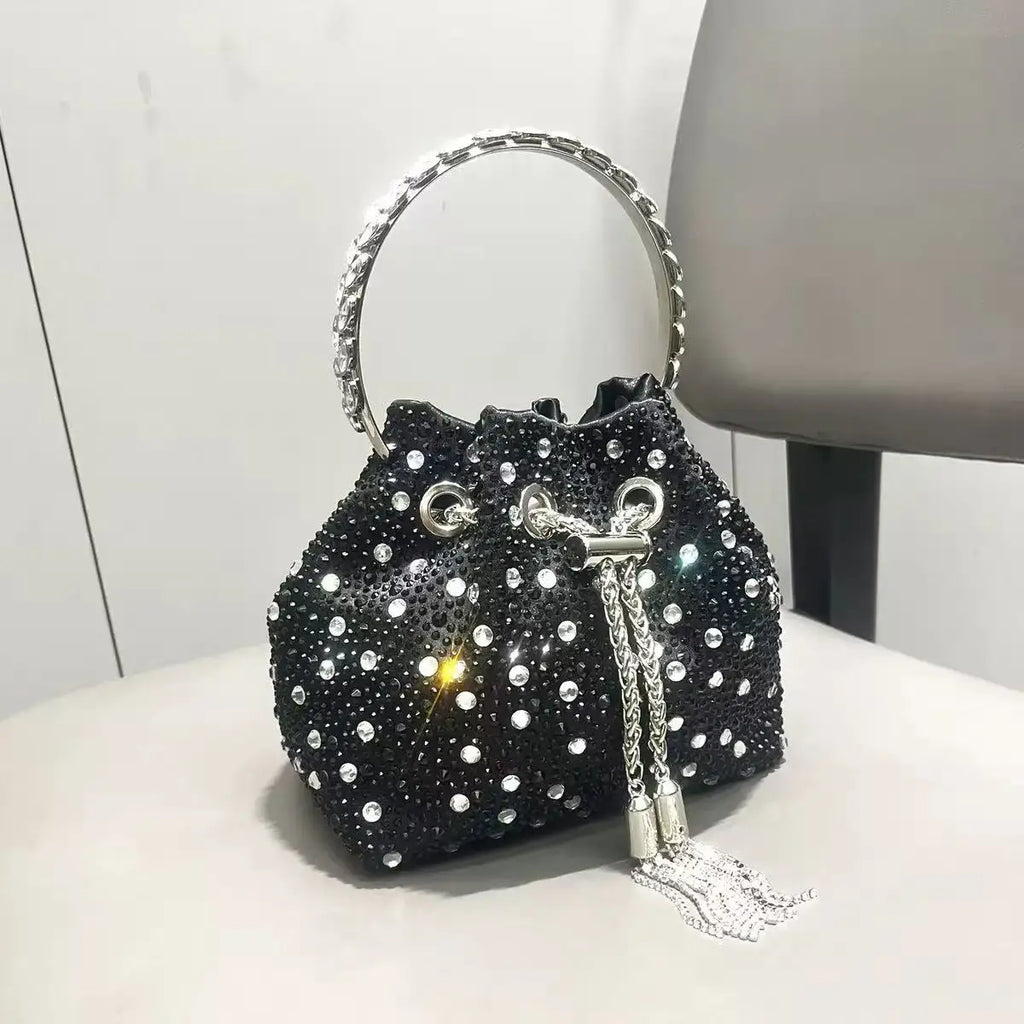 Luxury Designer Women Handbag Glitter Shiny Diamond Clutch Purse Wedding Party Banquet Bag Crystal Rhinestones Evening Bag