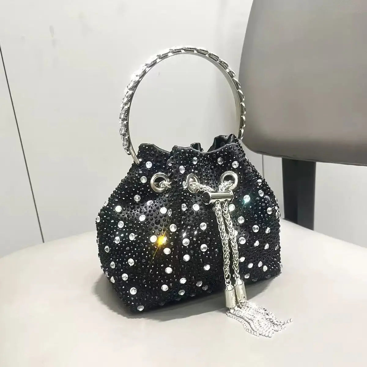 Luxury Designer Women Handbag Glitter Shiny Diamond Clutch Purse Wedding Party Banquet Bag Crystal Rhinestones Evening Bag