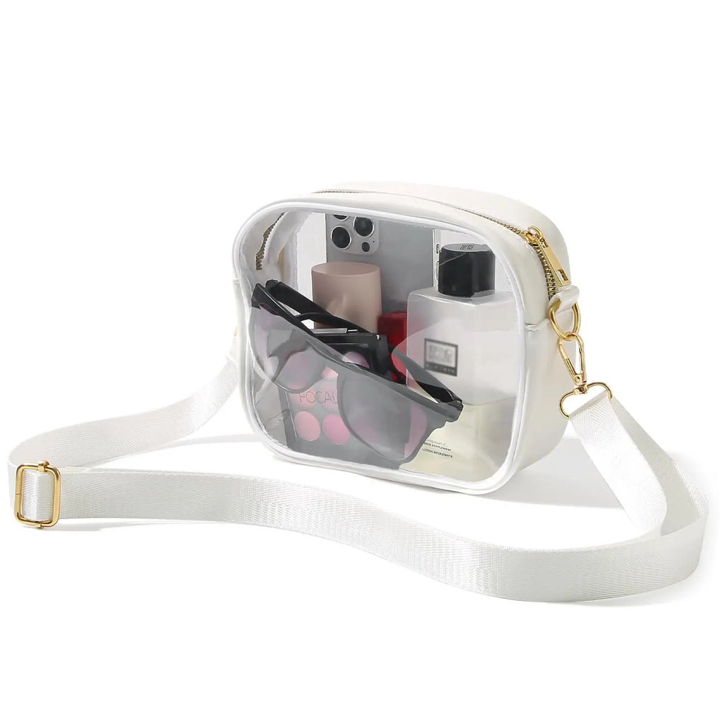 Clear Bag Stadium Approved, Crossbody Transparent Bag for Concerts Sports Events, Purses for Men & Women