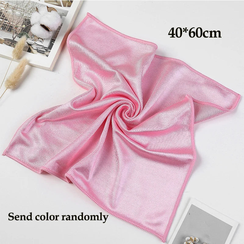 Car Glass Cleaning Tools Towel Chiffon Microfibres Voiture Absorbent Cloth Auto Glass Cleaning Towels Wash Car Cleaning Gadget