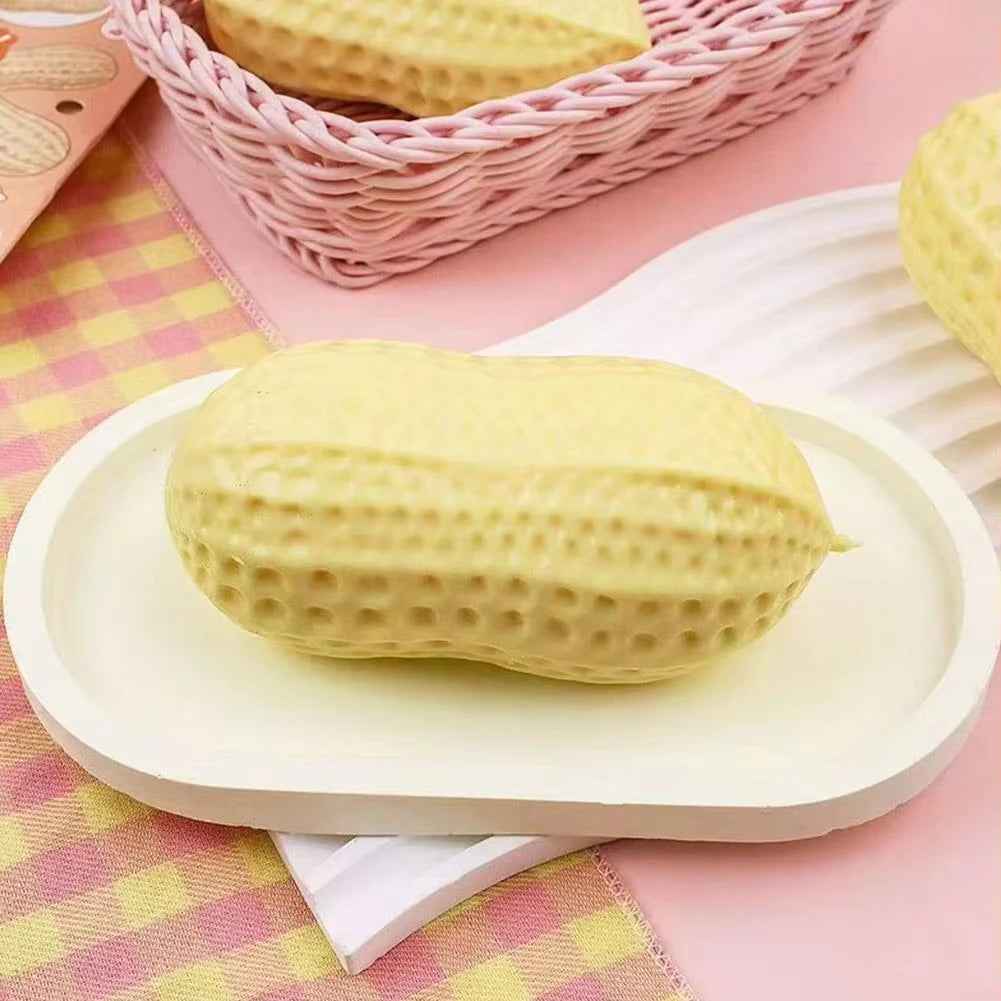 Squishy Toys Peanut Model Stress Relief Soft Butter Texture Squishies Fidget Tool Anti-Stress Gift Kids Adults Birthday Favor