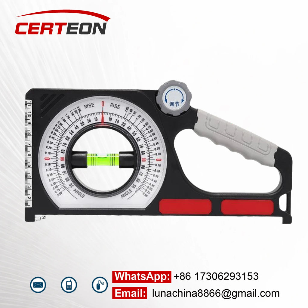 MS130 Angle & Slope Measuring Instrument Digital Angle Finder Magnetic Protractor for Industrial Pipe Alignment