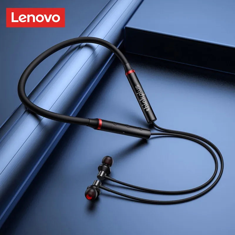 Origial Lenovo HE05X Ⅱ Magnetic Neck Strap Earphones Wireless Bluetooth V5.0 Neckband Headphones Waterproof Sport Headset