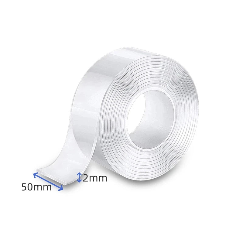 1/3/5M Nano Tape Double Sided Tape Transparent No Trace Reusable Strongly Sticky Waterproof Adhesive Tape Home Wall Tape