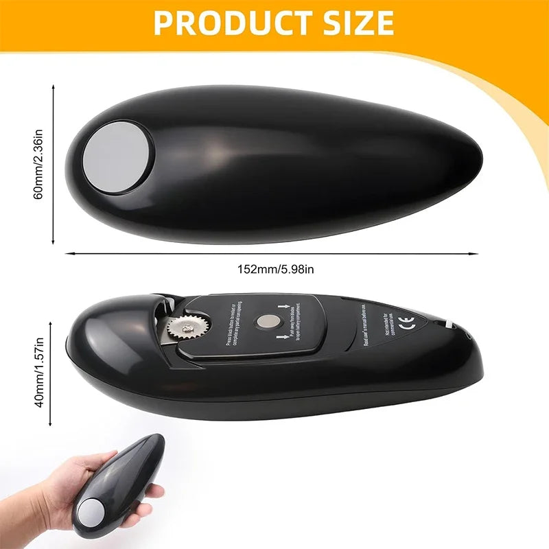 Electric Can Opener Tin Opener Hand Free for Arthritis Hands Automatic Can Openers with One Touch Switch Button Kitchen Tool