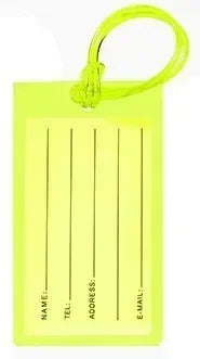 PVC Fluorescent Colorful Luggage Tag Holder Boarding Pass Travel Tag Card Cover Aircraft Anti Loss Hang Tags