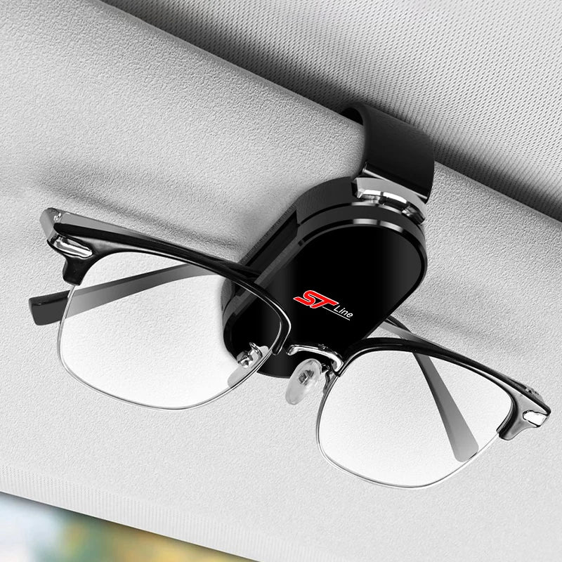 1Pcs Car Sun Visor Glasses Storage Clip Sunglasses Holder For Ford Maverick Ranger Focus Ecosport Figo S-MAX Mustang Explorer