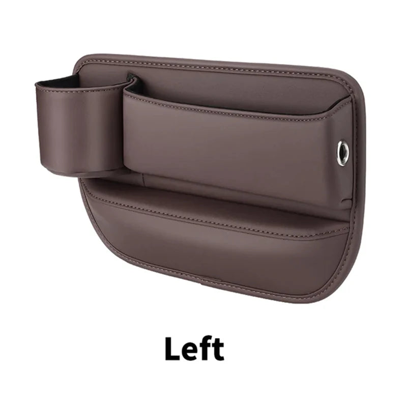 Leather Car Seat Sewn Gap Crevice Slot Storage Box Cup Holder For BMW E46 F30 E60 E90 F10 X5 E70 E39 E36 E87 X7 E92 E91 E28 X3 X