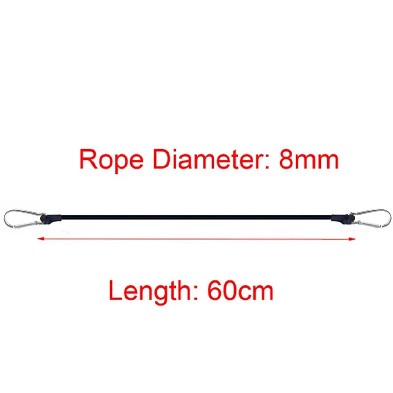 30cm-210cm Portable Elastic Rope Motorcycle Strap Elastic Rope Bicycle Luggage Strap Elastic Cart Cargo Strap