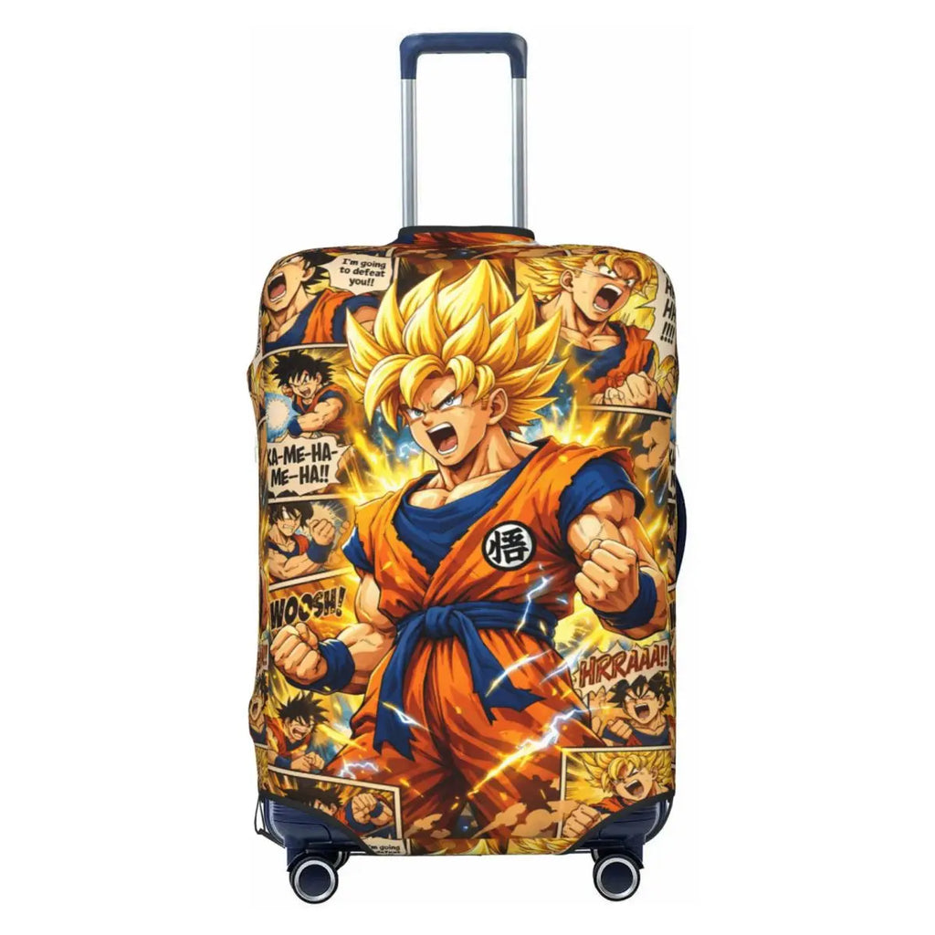 Kid Goku With Dragon Balls Dragon Ball Suitcase Cover Travel Flight Practical Luggage Accesories Protector