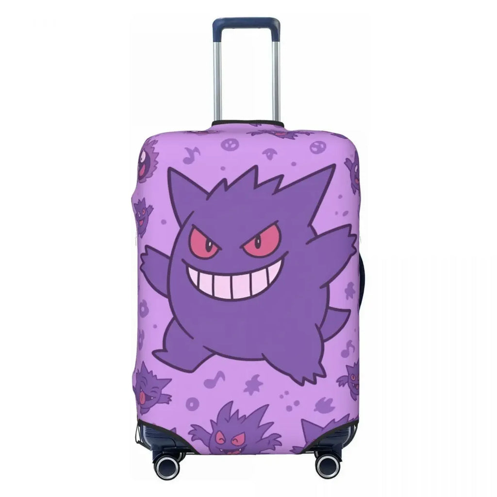 Dustproof Anti-Scratch Luggage Cover Fashion P-Pikachizer Print Elastic Fits 18-32 Inch Suitcases Washable Durable For Travel