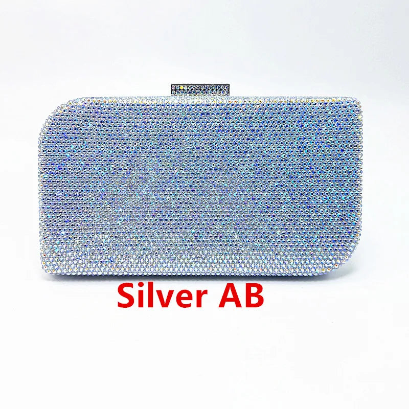 Makeup Rhinestone Wedding Dinner Bag Crystal Hot Diamond Women's Shoulder Evening Bag