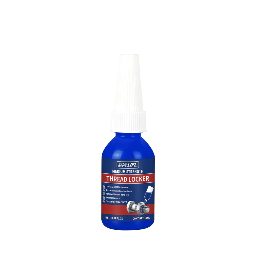 Threadlocker, Fast-Drying, Medium-Strength Screw Locking Agent, Anaerobic Adhesive, Anti-Loosening Screw Glue, Nut and Screw Fastening Adhesive, Removable